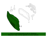 Genuine Porsche parts diagram