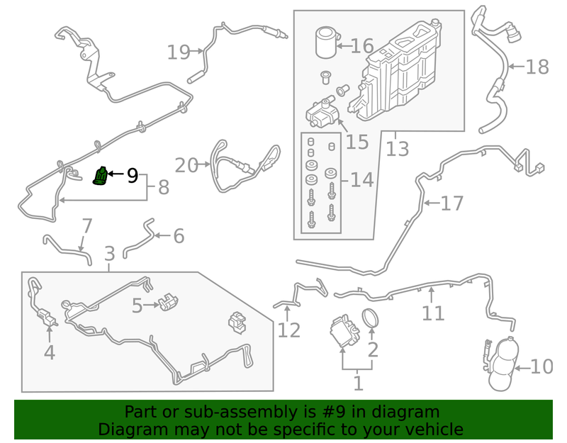 Genuine Porsche parts diagram