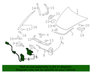 Genuine Porsche parts diagram