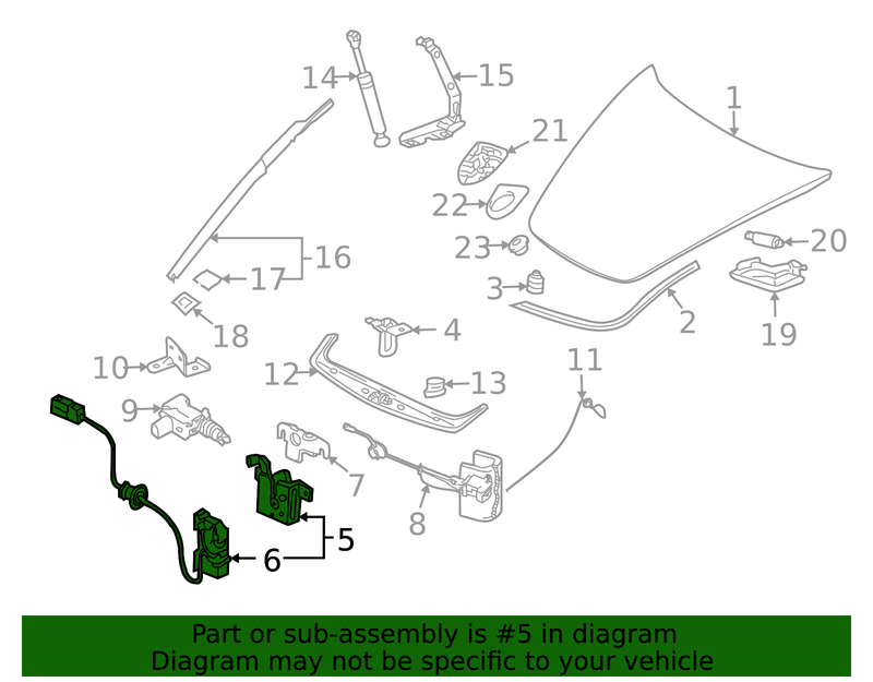 Genuine Porsche parts diagram