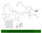 Genuine Porsche parts diagram