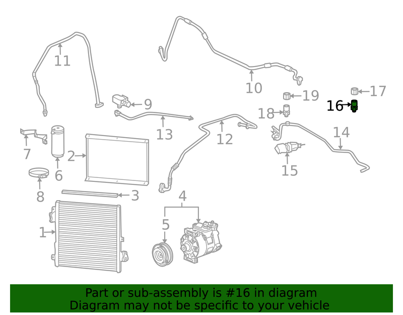 Genuine Porsche parts diagram