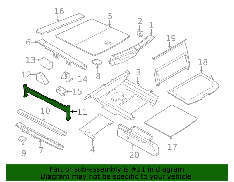 Part can be found as reference #11 in illustration