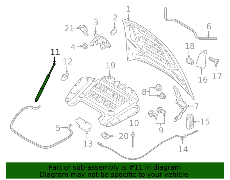 Part can be found as reference #11 in illustration