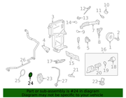 Genuine Porsche parts diagram