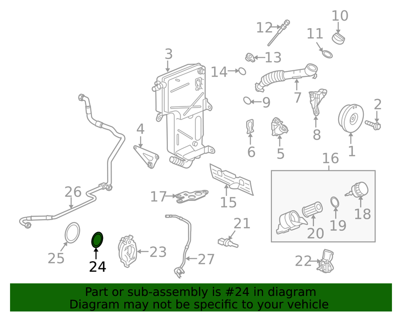 Genuine Porsche parts diagram