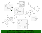 Genuine Porsche parts diagram