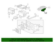 Genuine Porsche parts diagram
