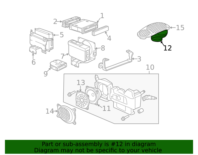 Genuine Porsche parts diagram