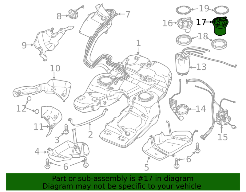 Genuine Porsche parts diagram