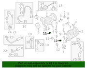 Genuine Porsche parts diagram