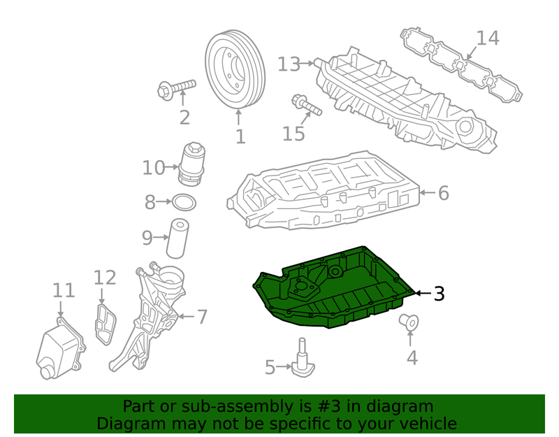 Genuine Porsche parts diagram