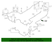 Genuine Porsche parts diagram