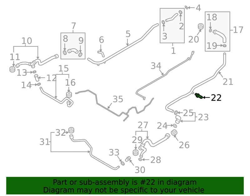 Genuine Porsche parts diagram