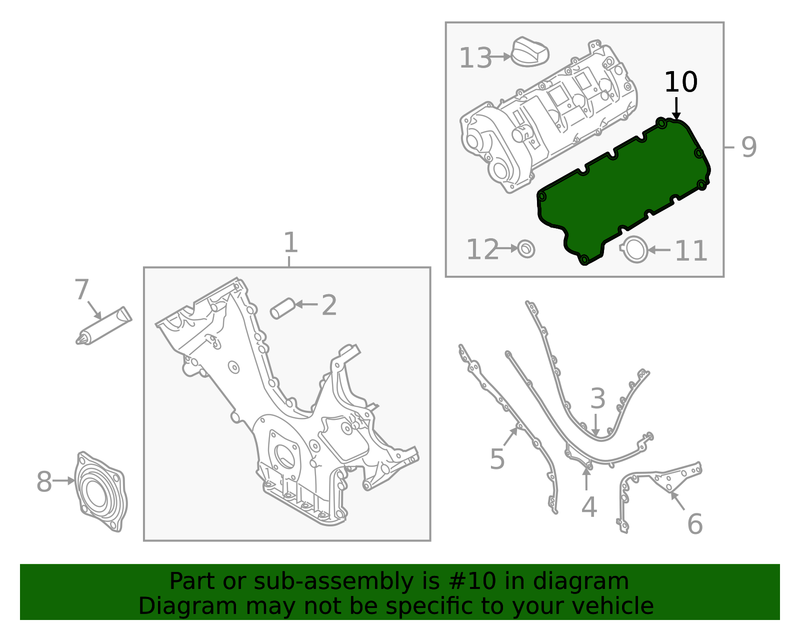 Genuine Porsche parts diagram