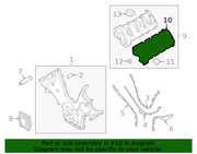 Genuine Porsche parts diagram