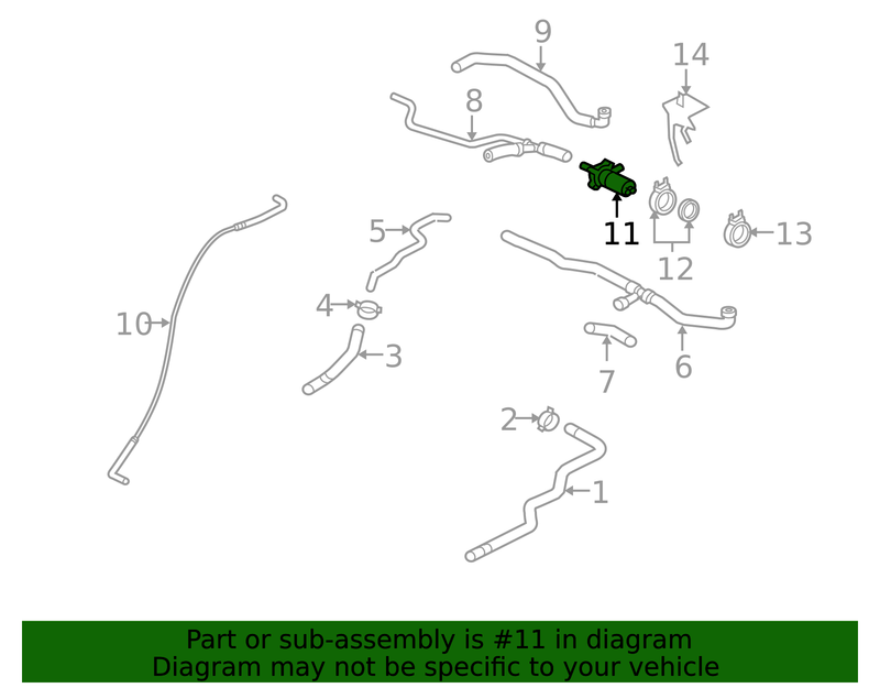 Genuine Porsche parts diagram