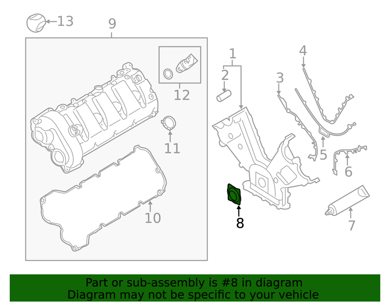 Genuine Porsche parts diagram