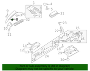 Genuine Porsche parts diagram