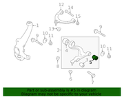 Genuine Porsche parts diagram