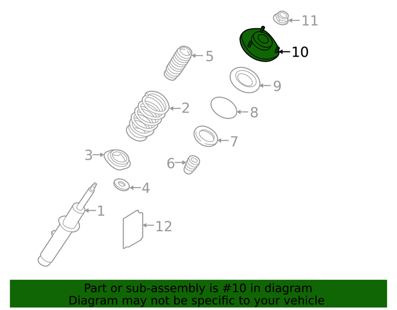 Genuine Porsche parts diagram
