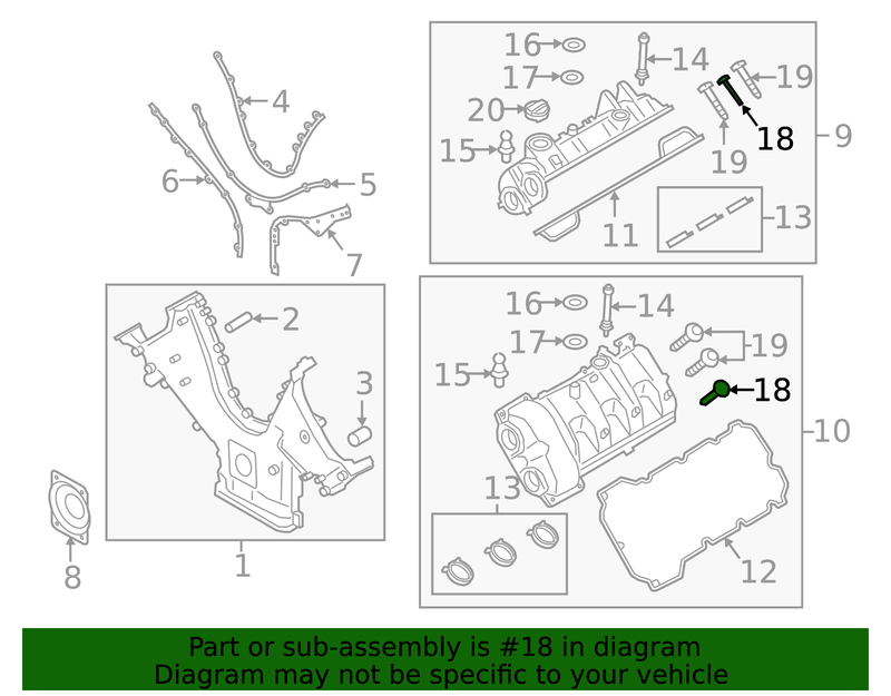Genuine Porsche parts diagram