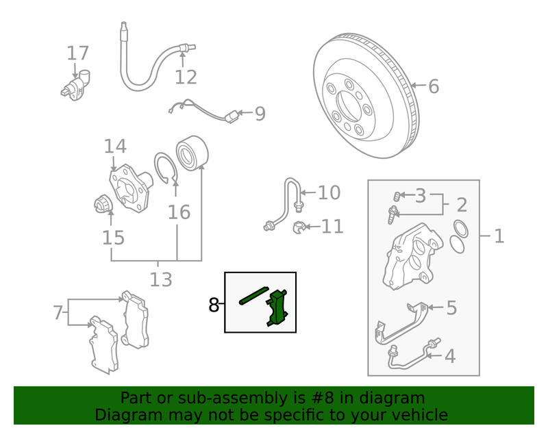 Genuine Porsche parts diagram