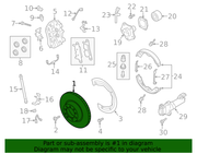 Genuine Porsche parts diagram
