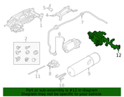 Genuine Porsche parts diagram