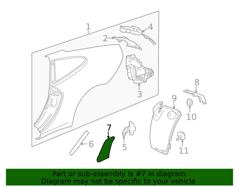 Genuine Porsche parts diagram