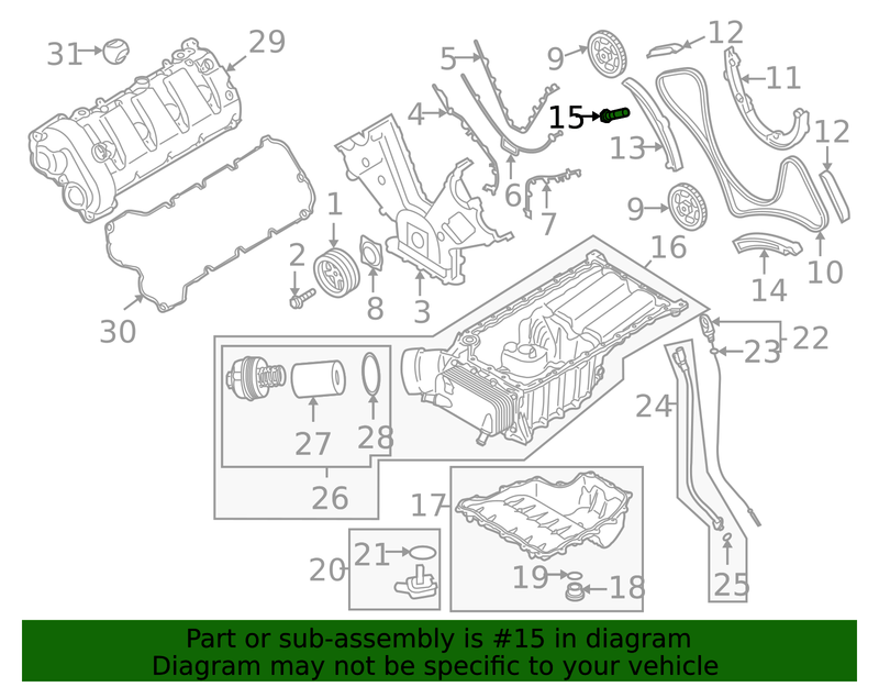 Genuine Porsche parts diagram