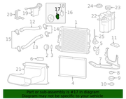 Genuine Porsche parts diagram