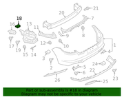 Genuine Porsche parts diagram
