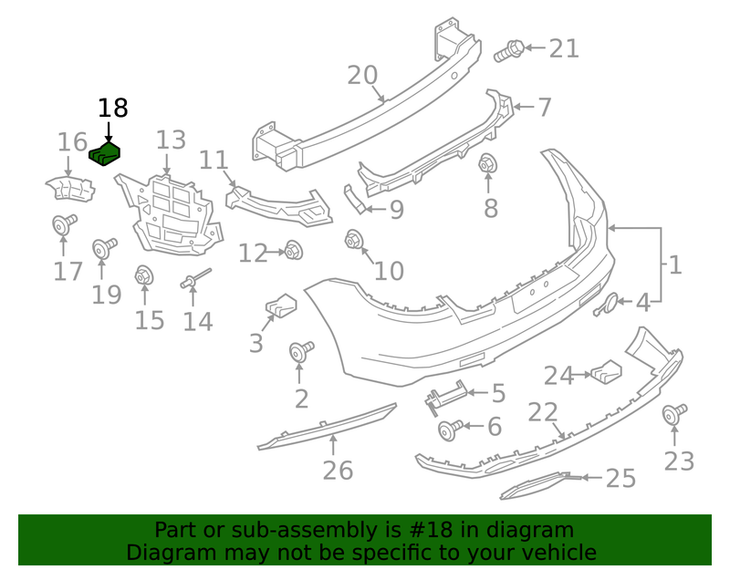 Genuine Porsche parts diagram
