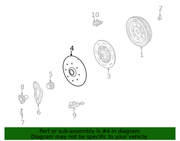 Genuine Porsche parts diagram