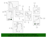 Genuine Porsche parts diagram