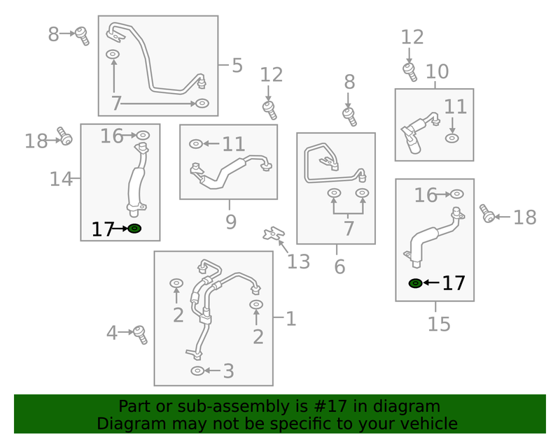 Genuine Porsche parts diagram