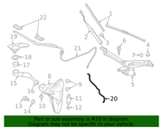 Genuine Porsche parts diagram
