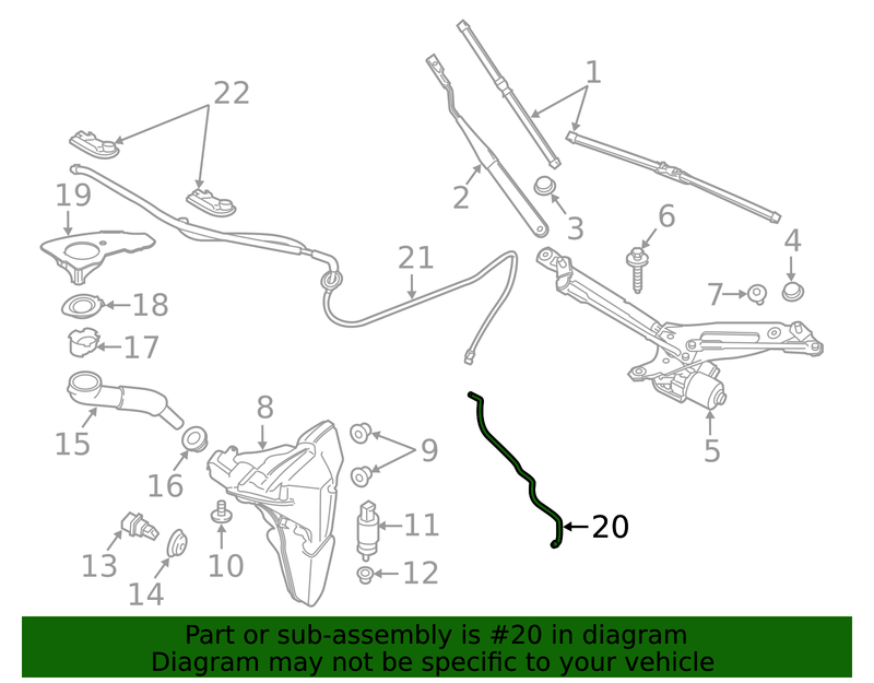 Genuine Porsche parts diagram