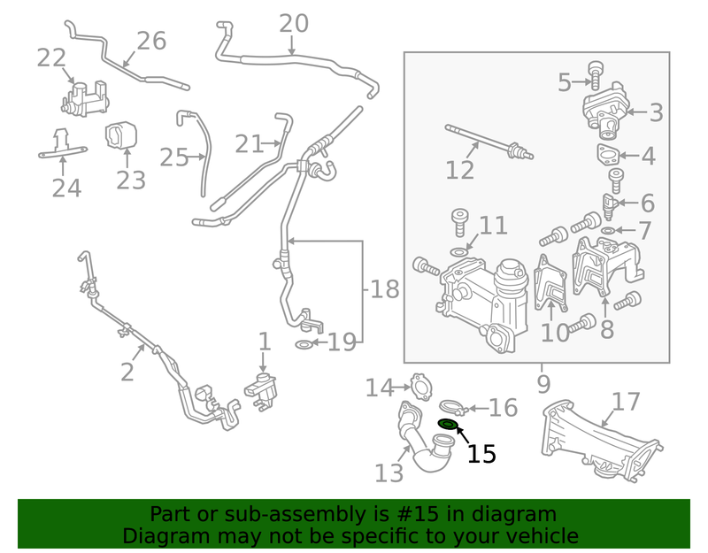 Genuine Porsche parts diagram