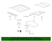 Genuine Porsche parts diagram