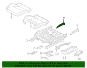 Genuine Porsche parts diagram