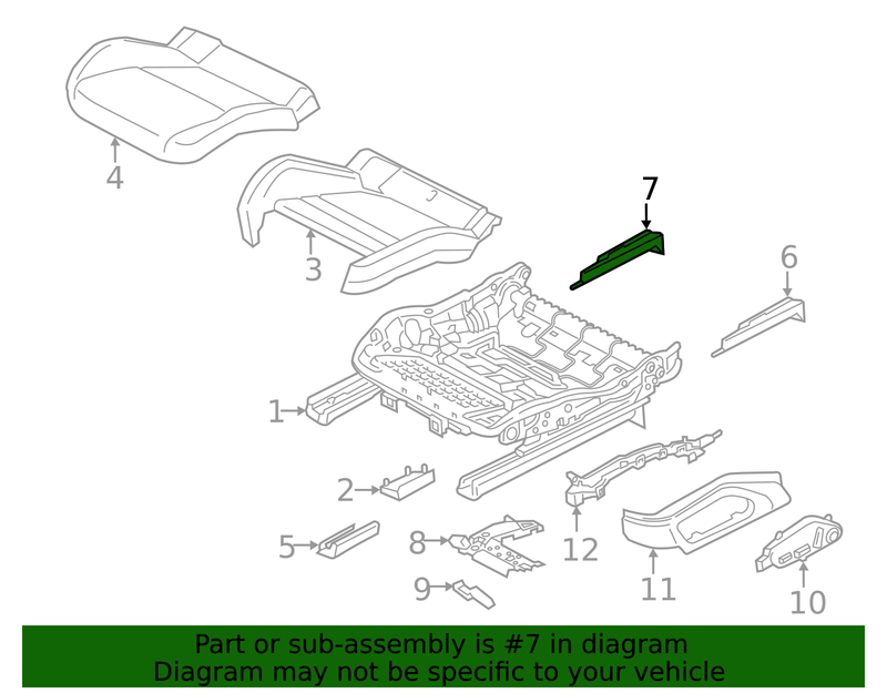 Genuine Porsche parts diagram