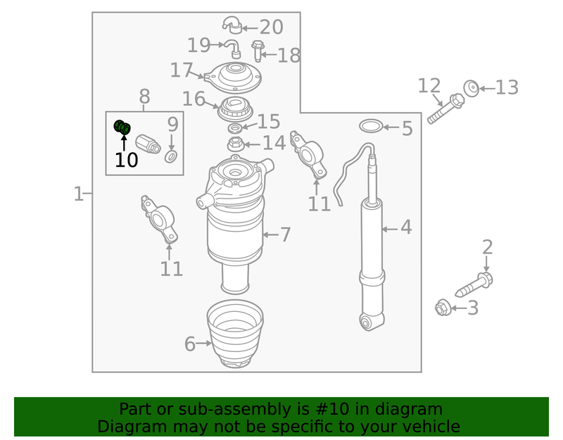 Genuine Porsche parts diagram
