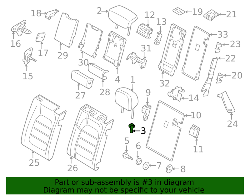 Part can be found as reference #3 in illustration