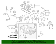 Genuine Porsche parts diagram