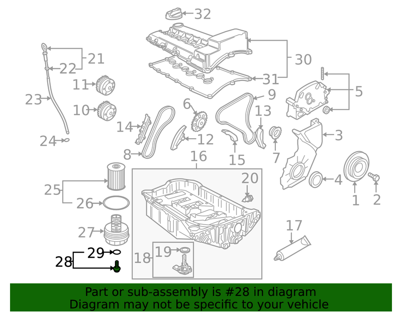 Genuine Porsche parts diagram