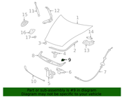Genuine Porsche parts diagram