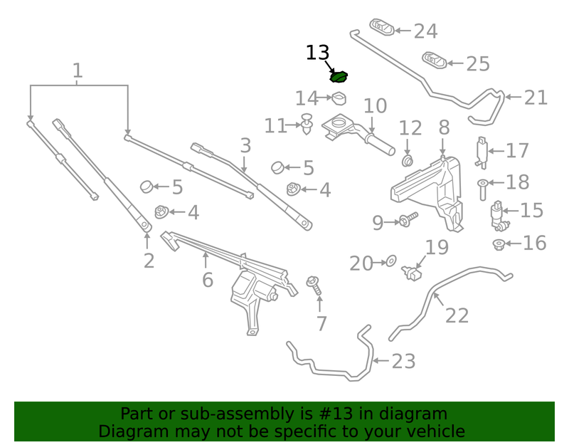 Genuine Porsche parts diagram
