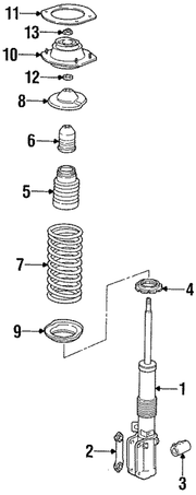 Genuine Porsche parts diagram
